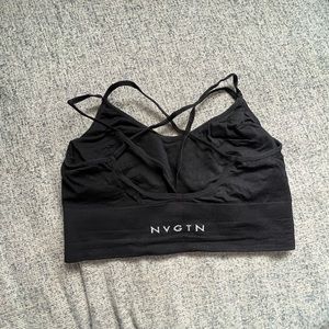 NVGTN black flourish seamless bra